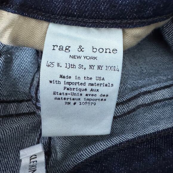 Rag & Bone Ankle Skinny in Southgate Jean Size 25 Altered Length Inseam 21" - Picture 4 of 11